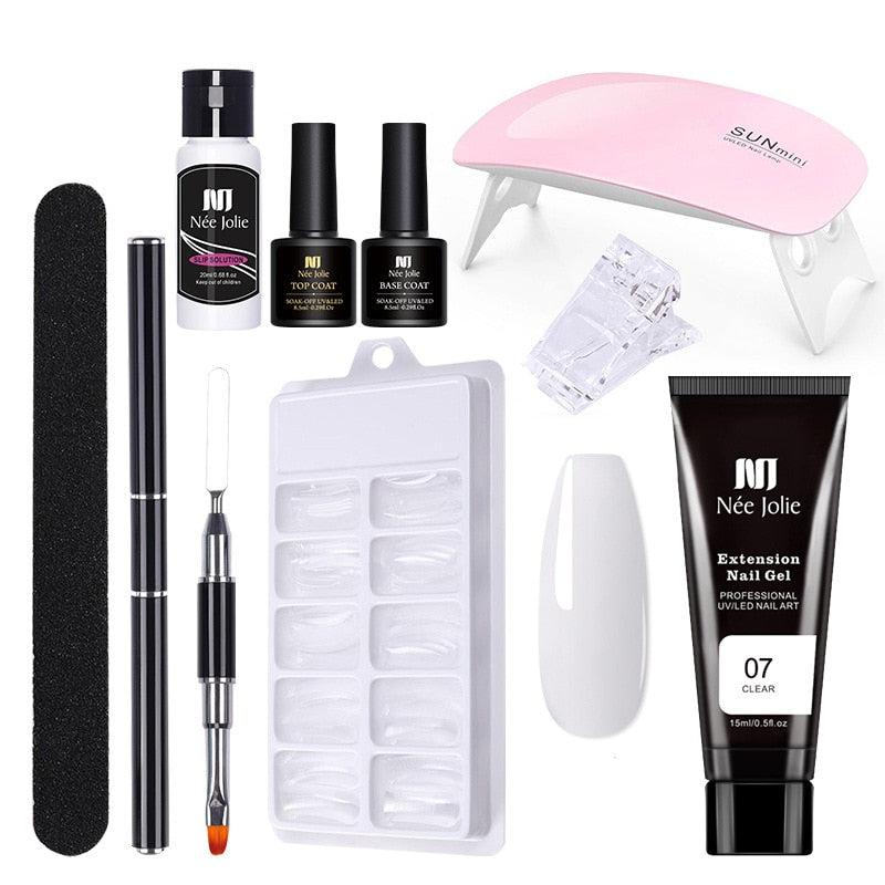 Nagel Set mit UV Gel