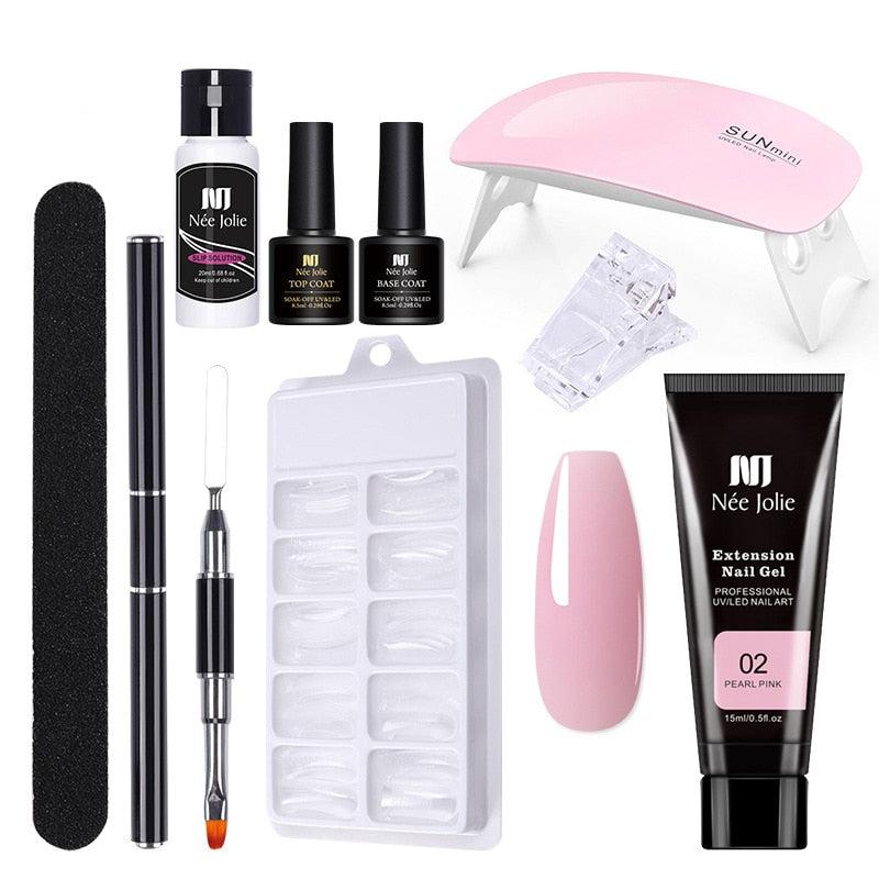 Nagel Set mit UV Gel