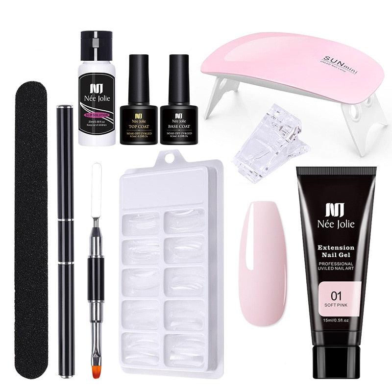 Nagel Set mit UV Gel