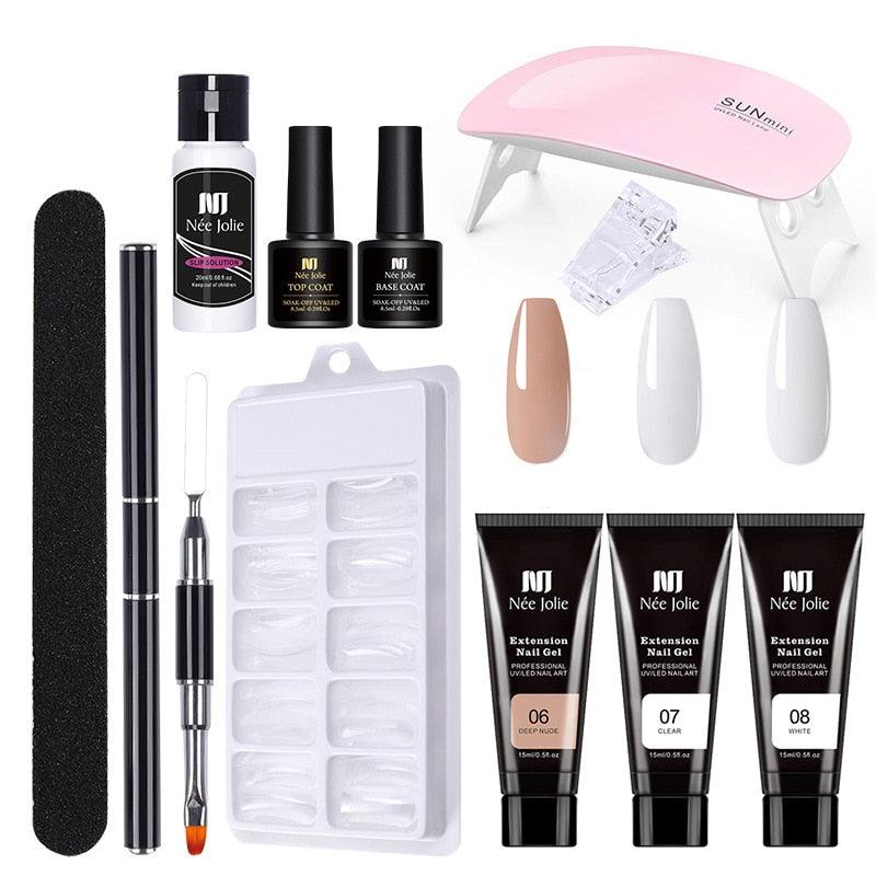 Nagel Set mit UV Gel