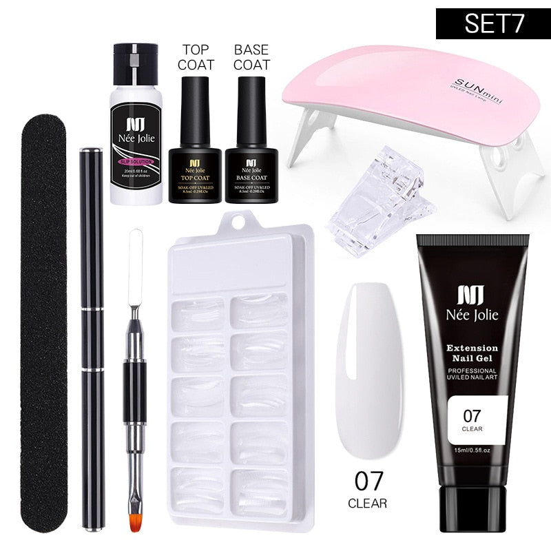 Nagel Set mit UV Gel