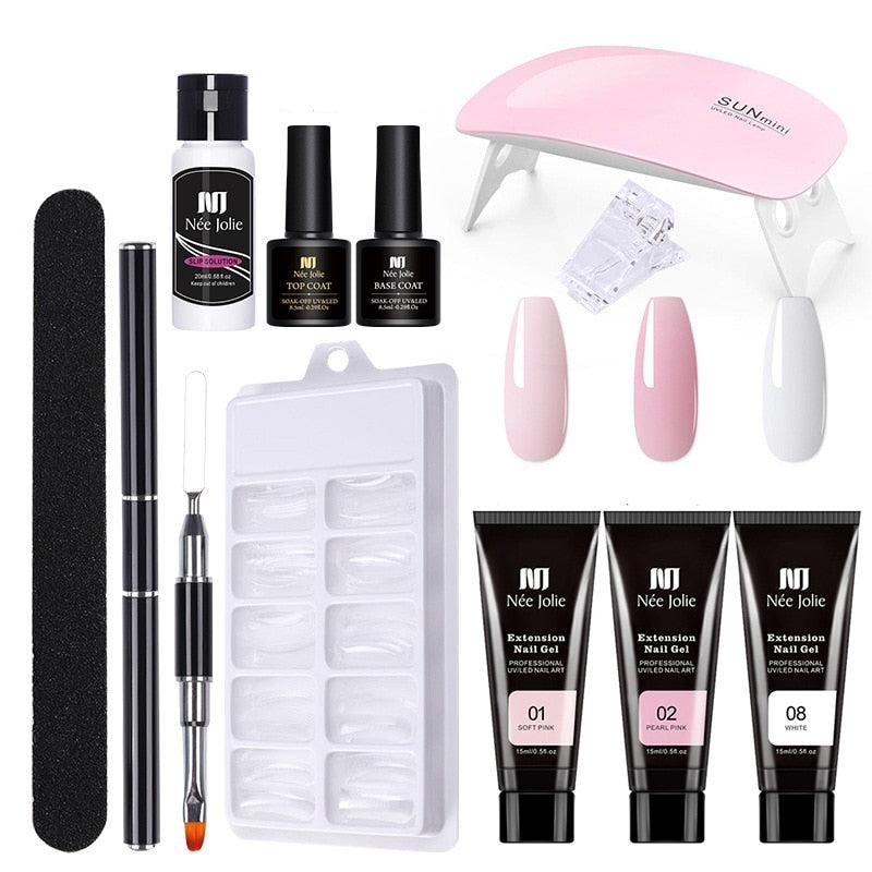 Nagel Set mit UV Gel
