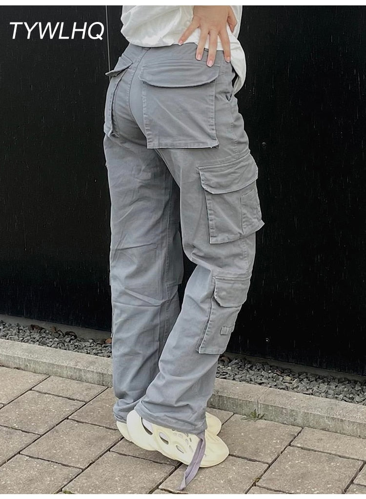 Vintage Cargo Pants  Baggy Jeans Frauen