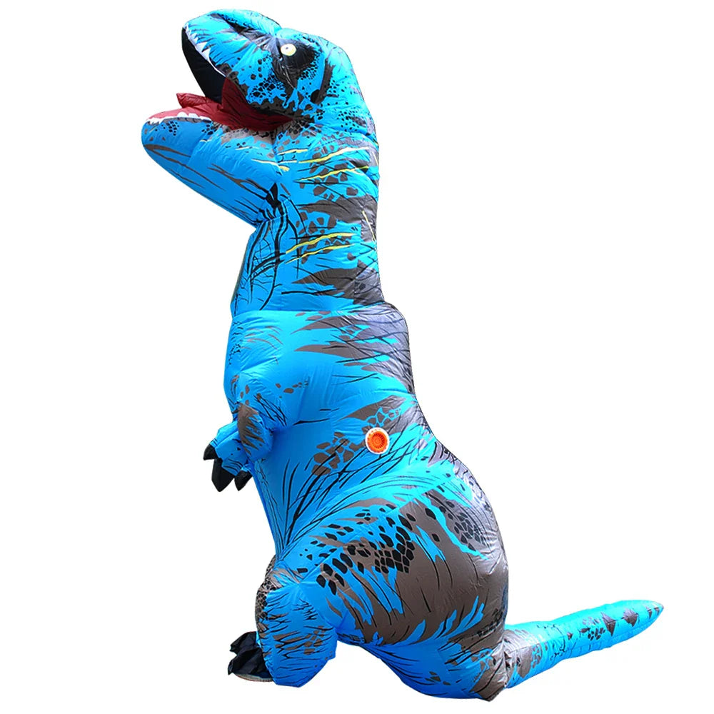 T-Rex Kostüm Blau 150-195cm