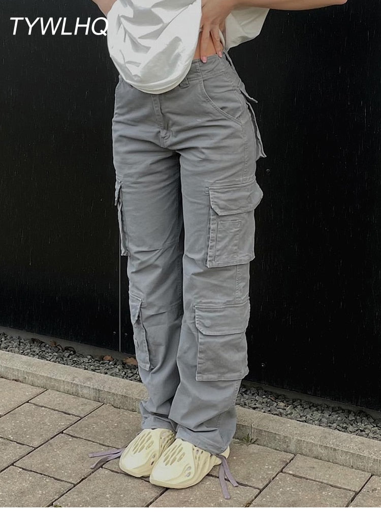 Vintage Cargo Pants  Baggy Jeans Frauen