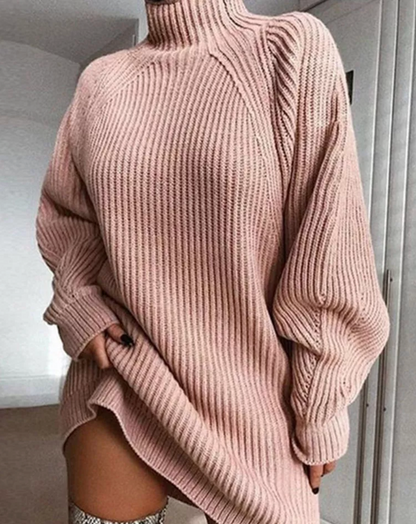 Strickkleid mit Rollkragen