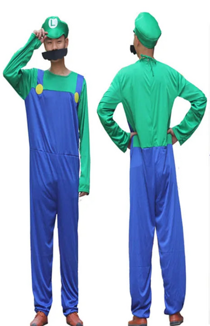 Mario und Luigi Kostüm Herren Luigi