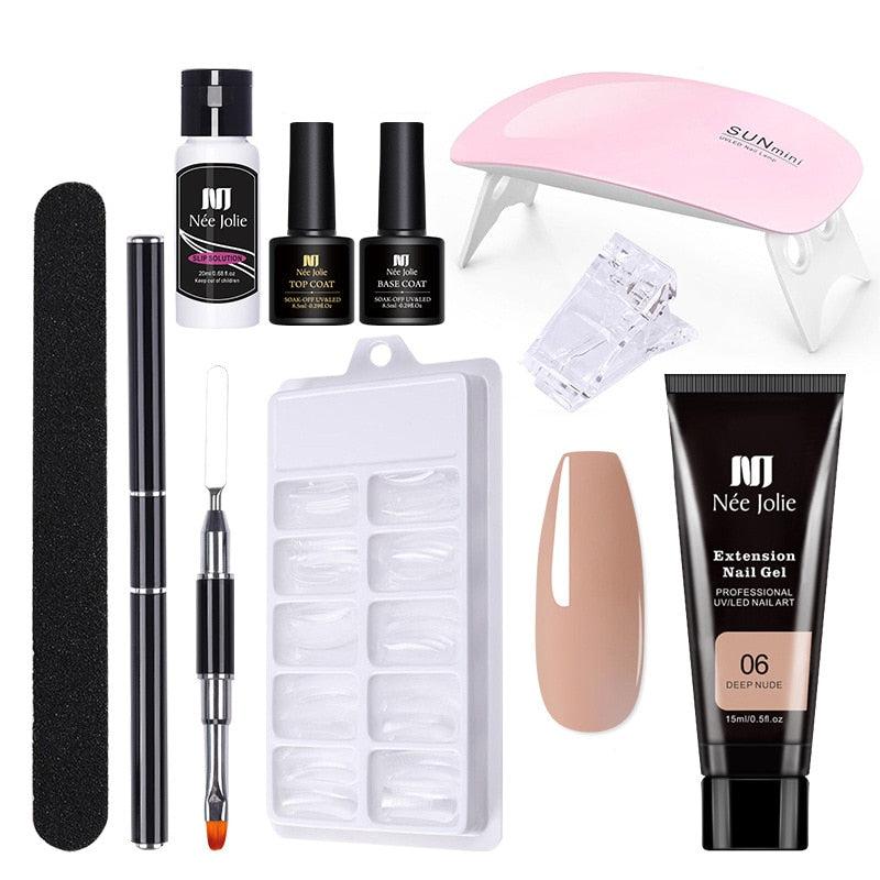 Nagel Set mit UV Gel