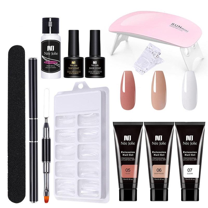 Nagel Set mit UV Gel