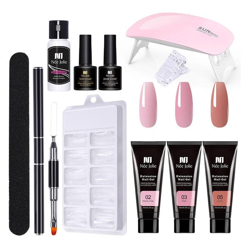 Nagel Set mit UV Gel