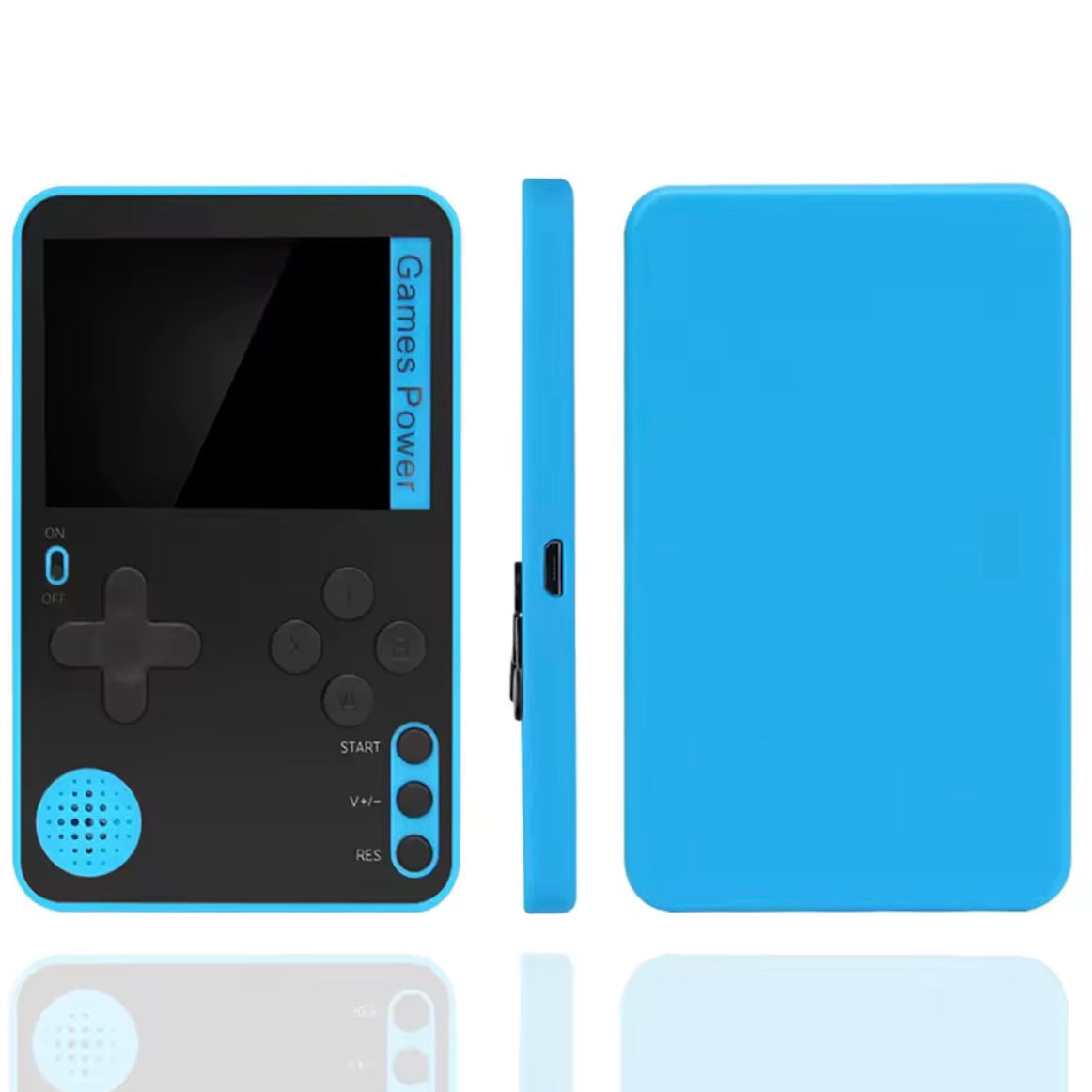 Retro Mini Spielkonsole Blau