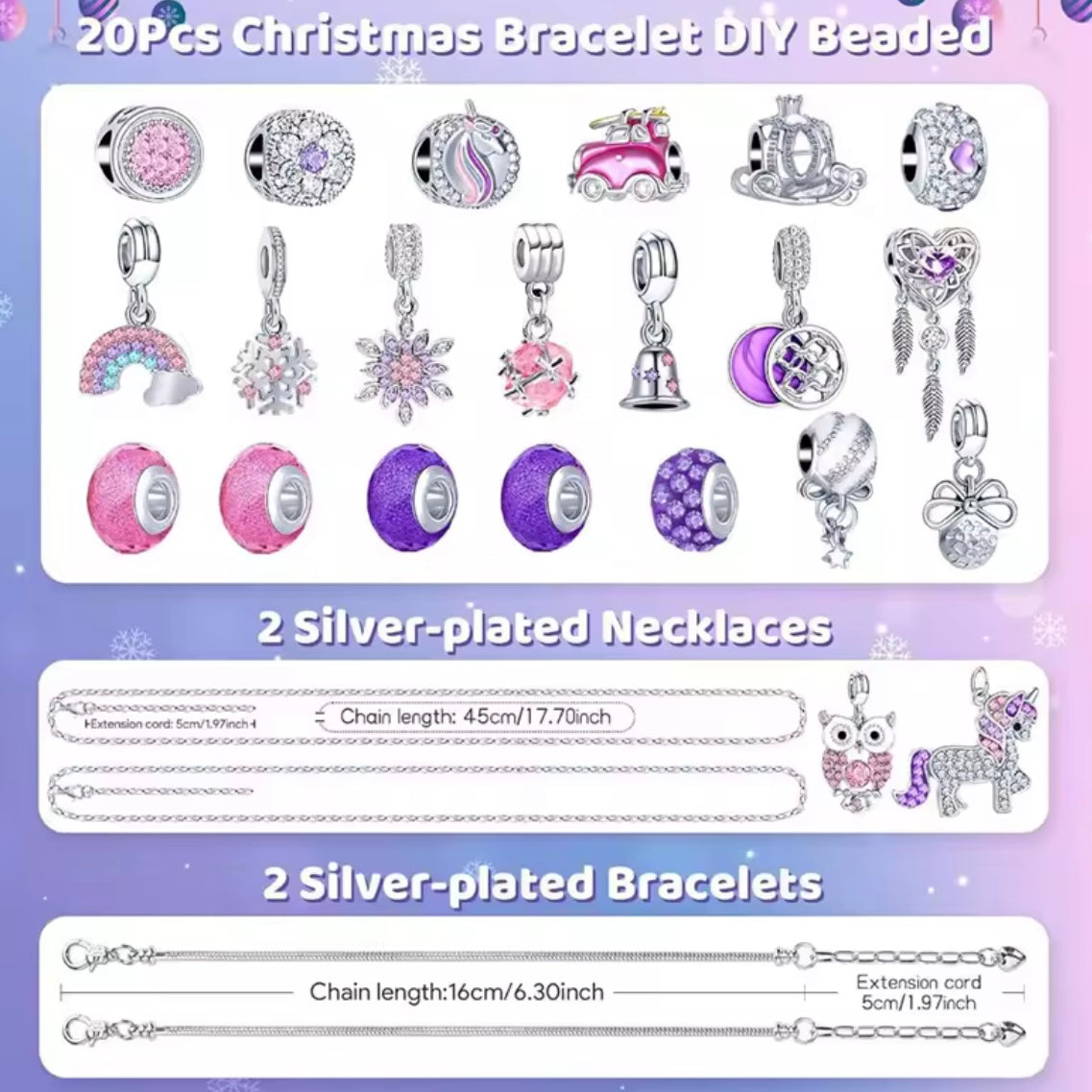 Charm Armband Schmuckset Adventskalender