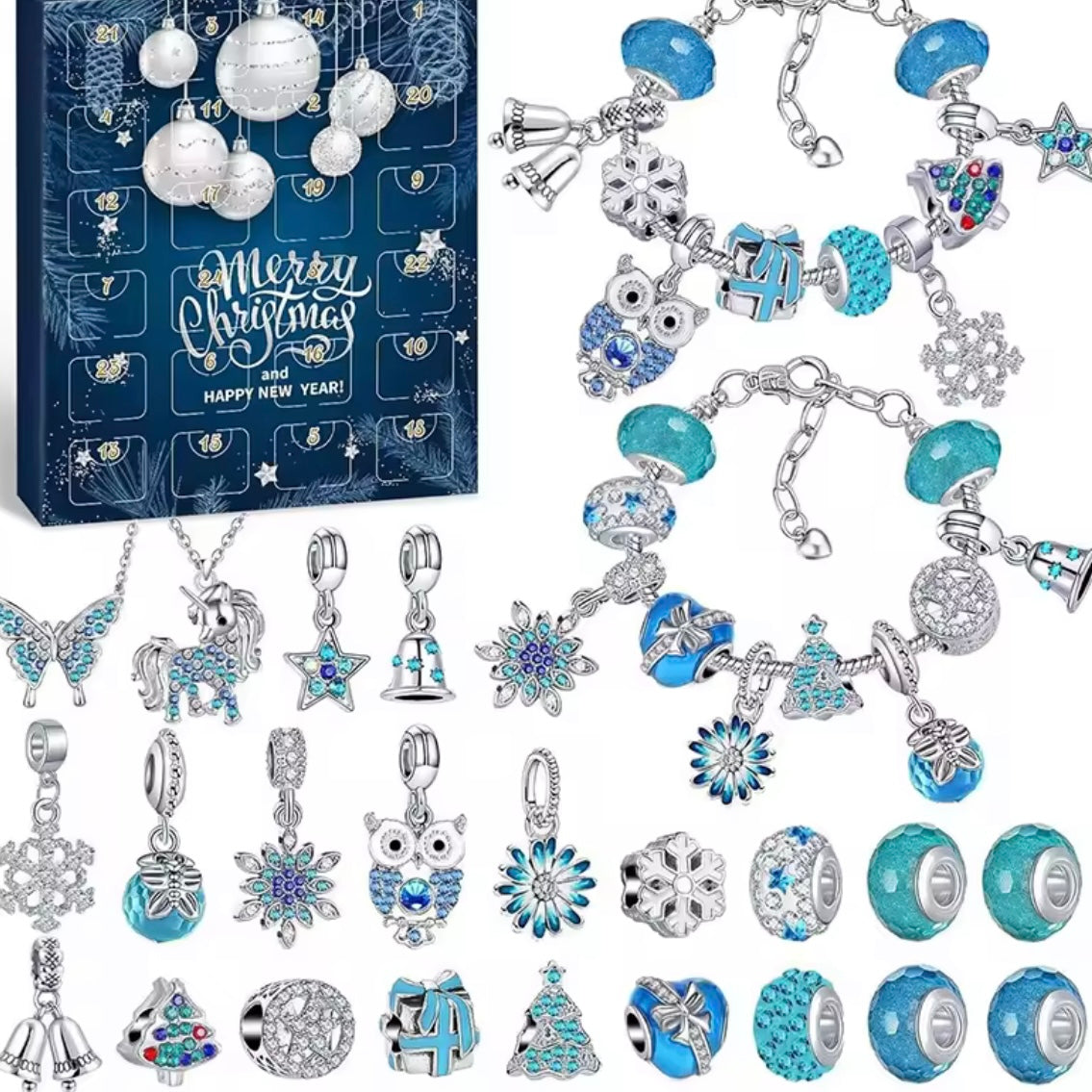 Charm Armband Schmuckset Adventskalender Set 1