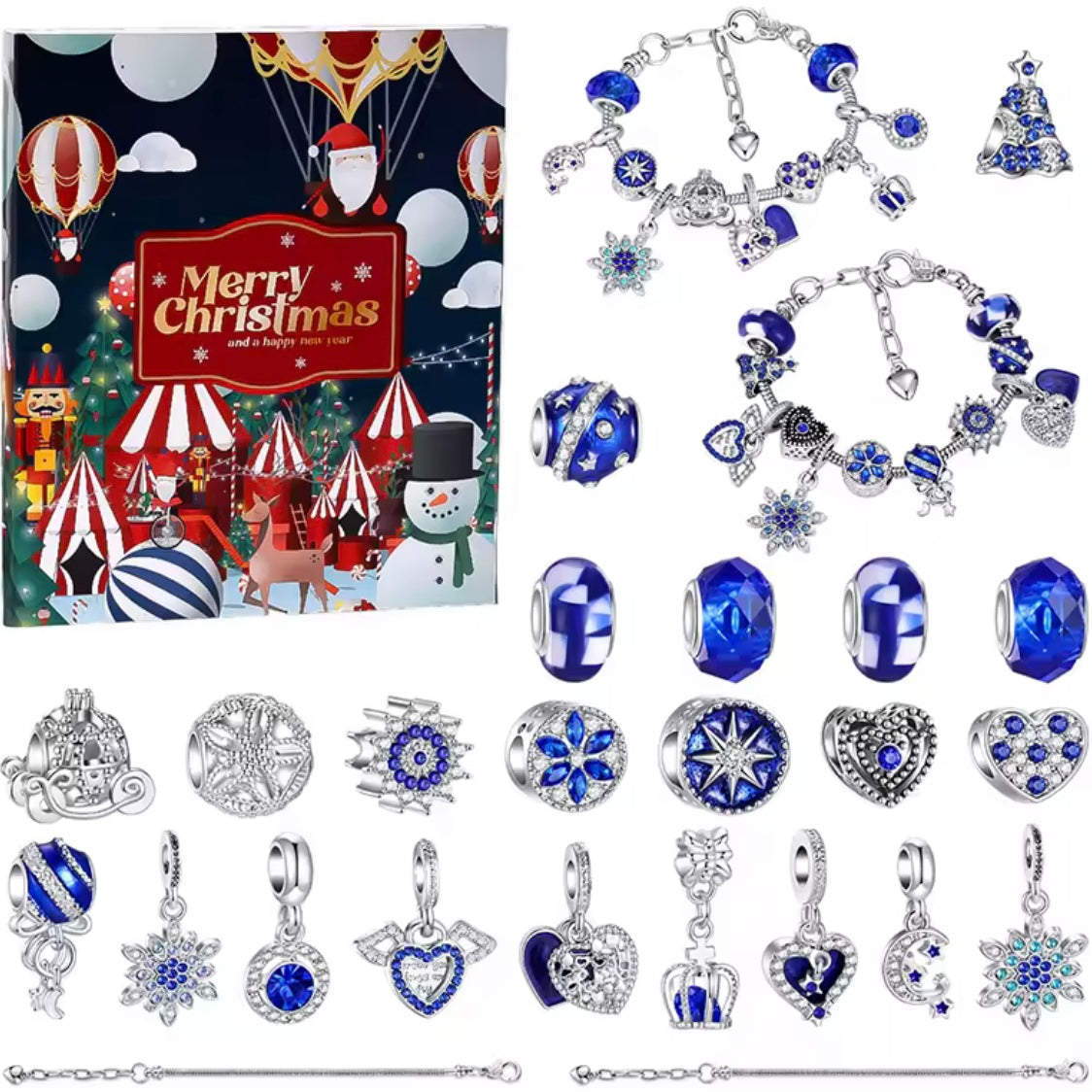 Charm Armband Schmuckset Adventskalender Set 3