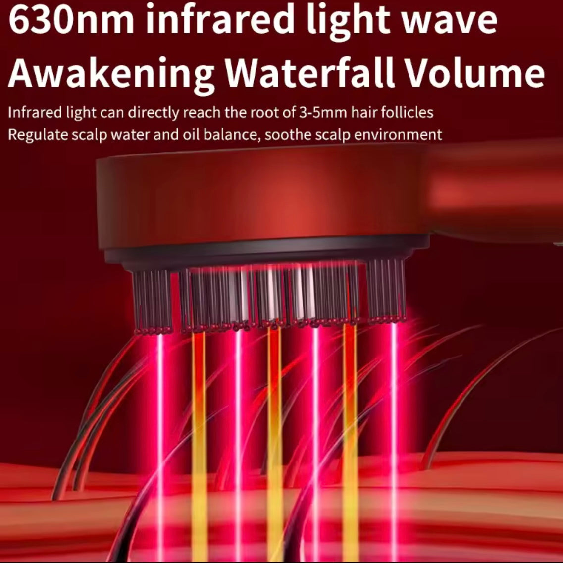 Vibratsions-Massage Haarbürste