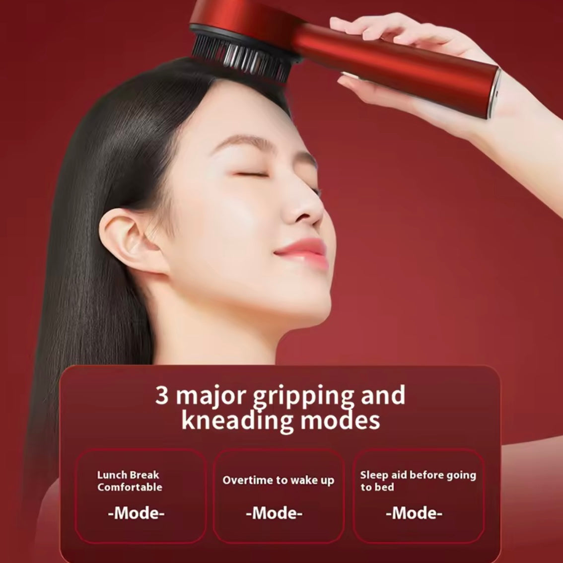 Vibratsions-Massage Haarbürste