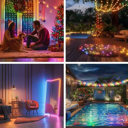 Smarte Weihnachtsbaum Lichterkette