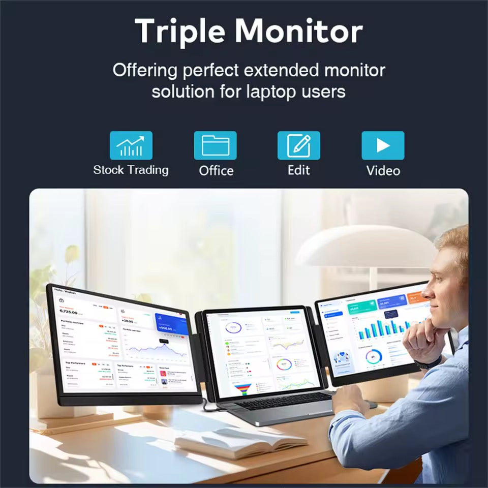 Doppel Bildschirm 14-16 Zoll