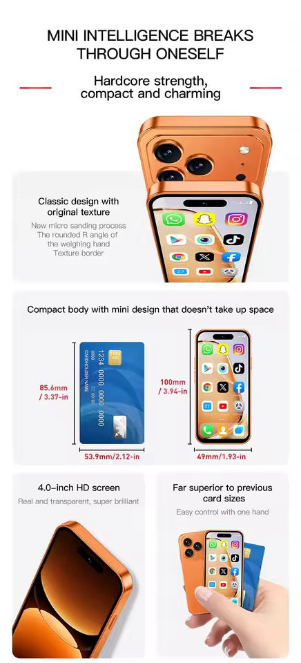 Mini Smartphone A18 Pro