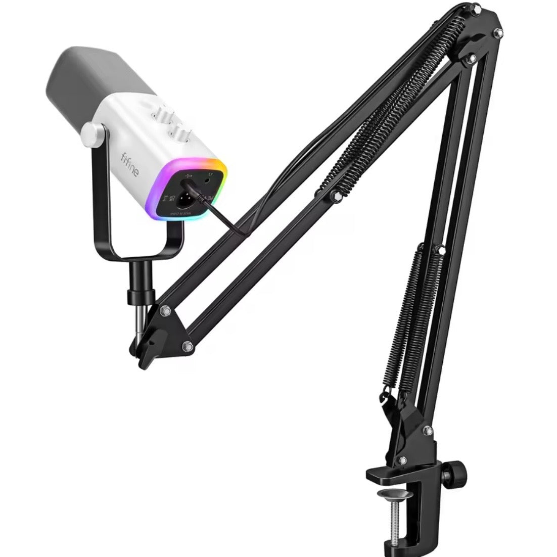Webcam Mikrofon mit Ständer Weiß