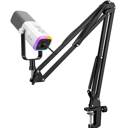 Webcam Mikrofon mit Ständer Weiß