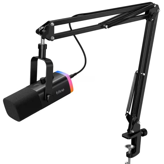Webcam Mikrofon mit Ständer Schwarz