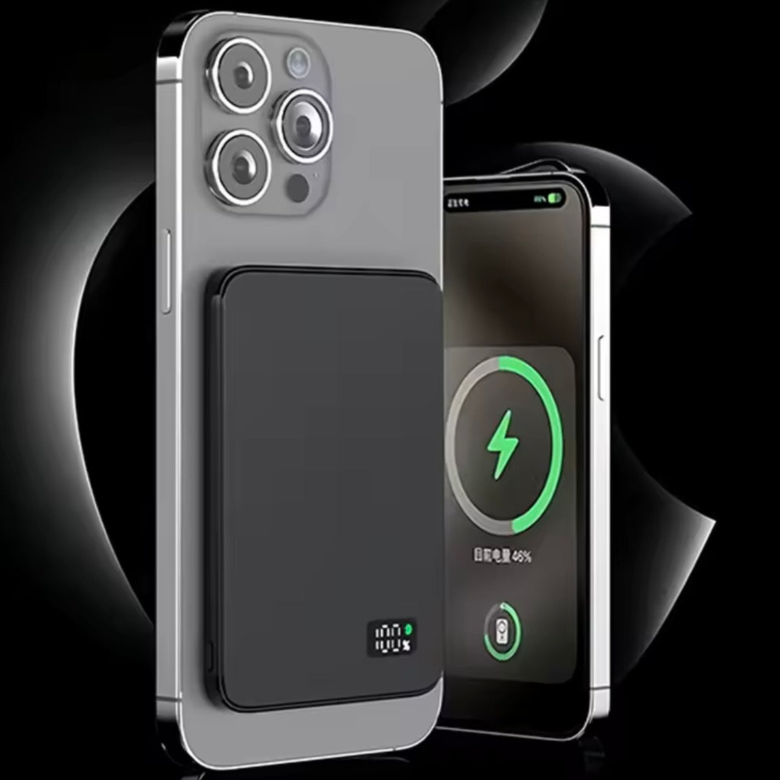 Magnetische Power Bank 10000mAh Schwarz