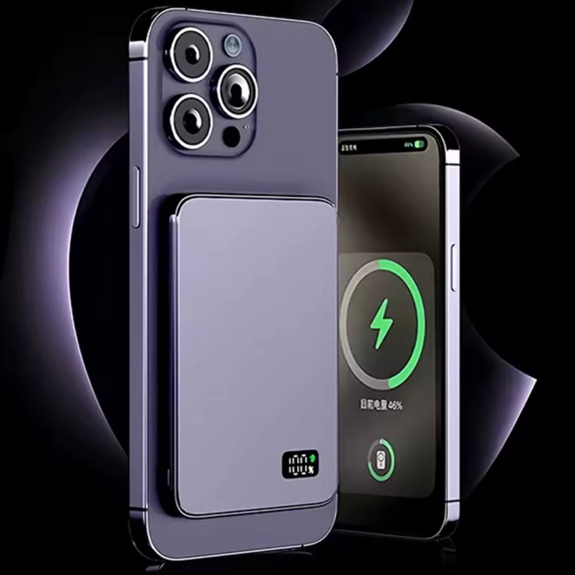 Magnetische Power Bank 10000mAh Lila
