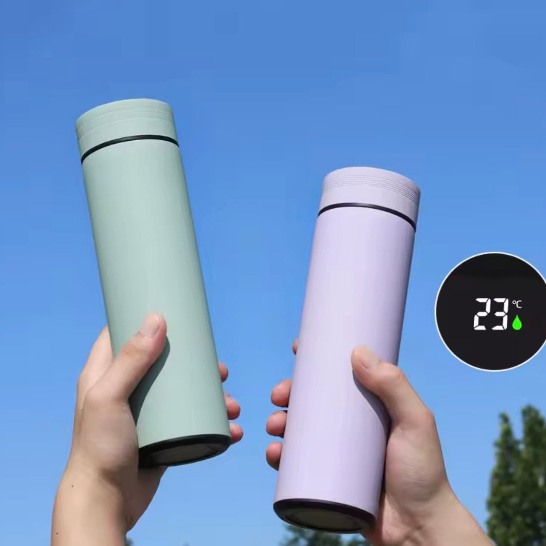 Thermoskanne mit Themperaturanzeige