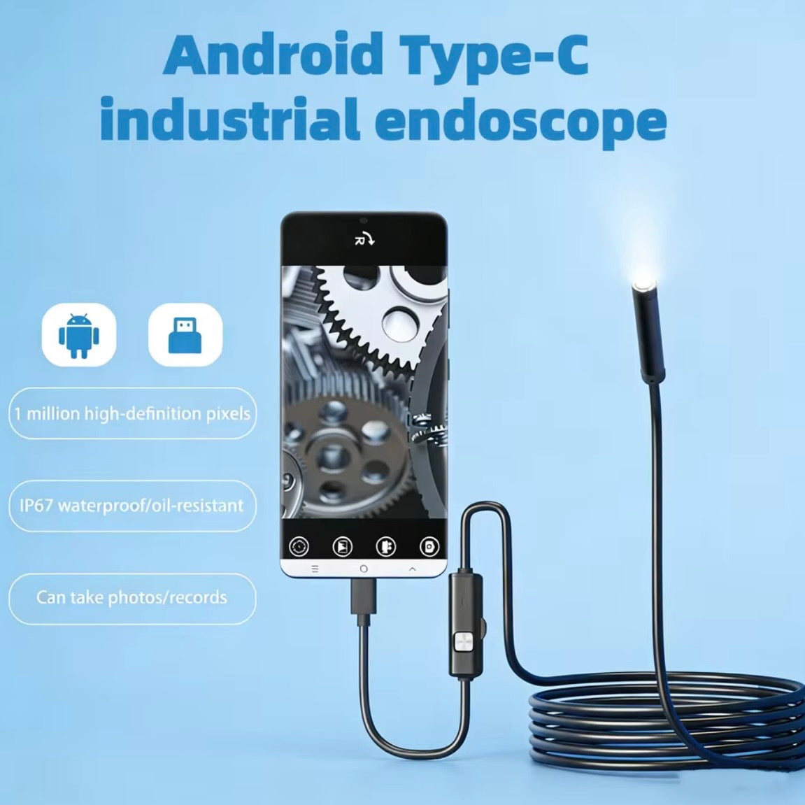 7,0mm Typ C Endoskopkamera
