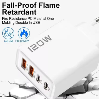 120W 4 Port USB Typ C Ladegerät