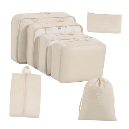 9 Teiliges Set Reise Aufbewahrungstaschen Organizer