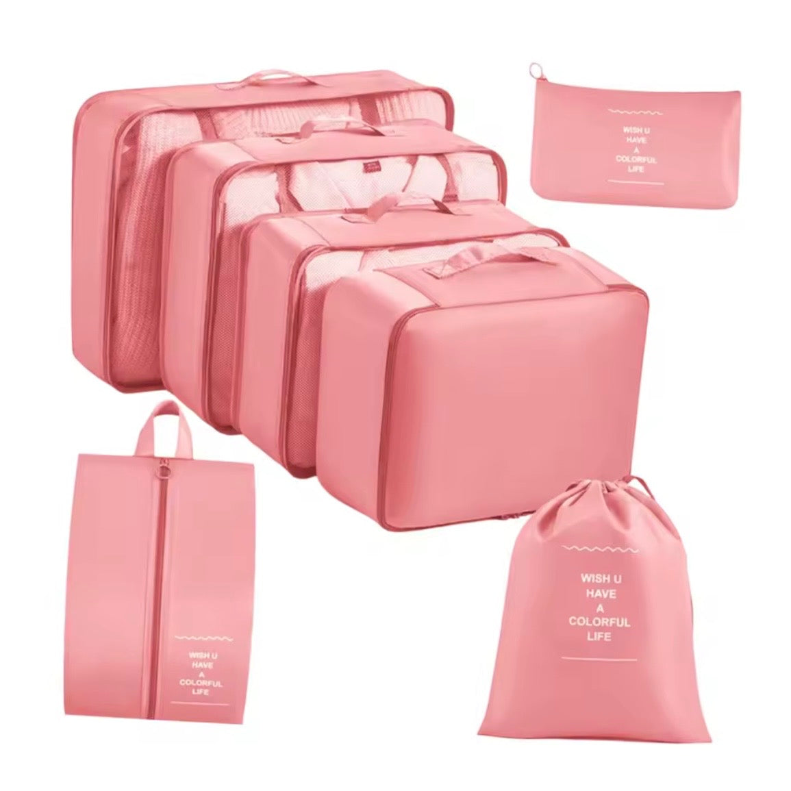 9 Teiliges Set Reise Aufbewahrungstaschen Organizer