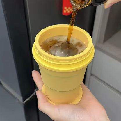 Faltbarer 2 in 1 Silikon Eisballbecher