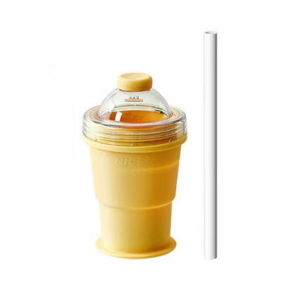 Faltbarer 2 in 1 Silikon Eisballbecher