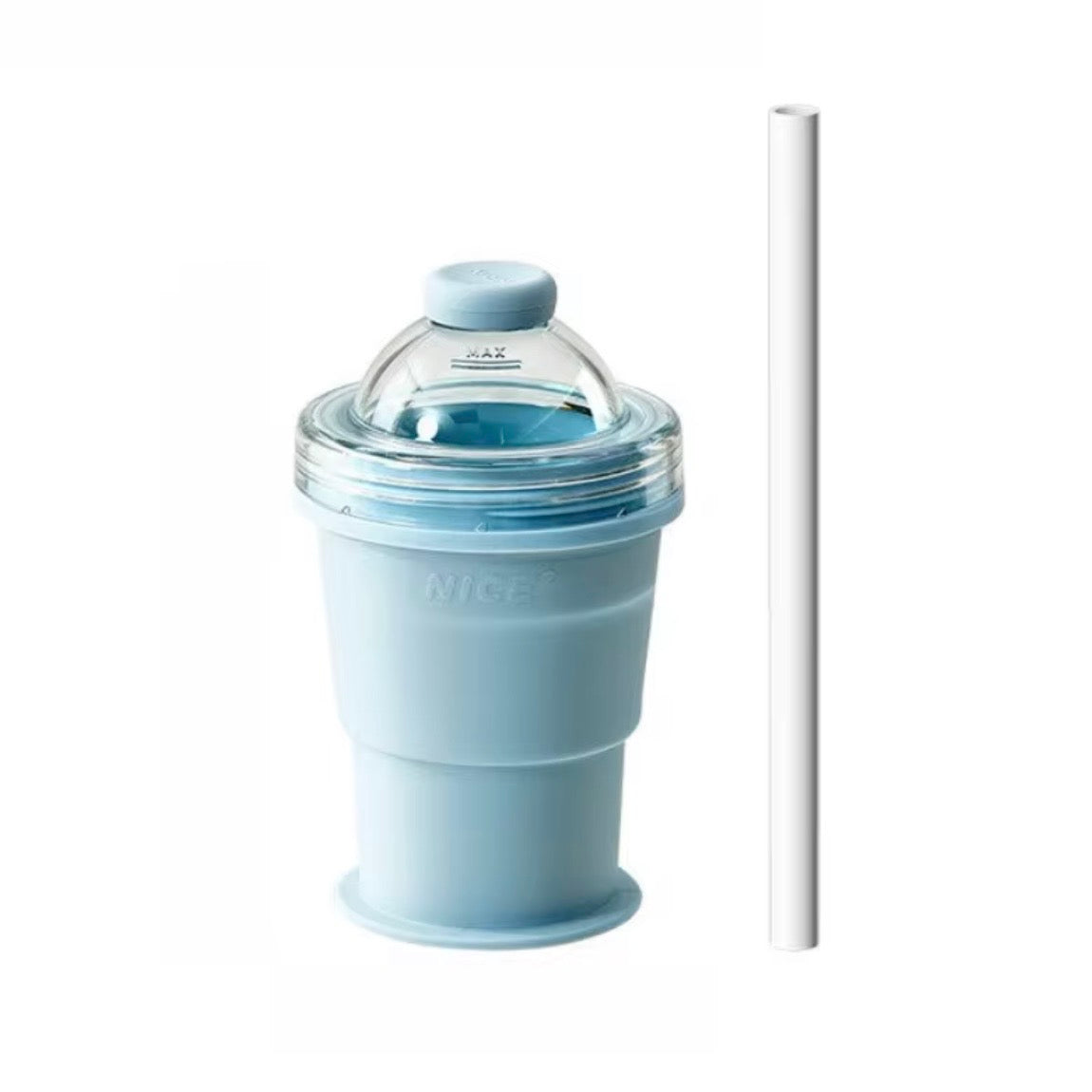 Faltbarer 2 in 1 Silikon Eisballbecher