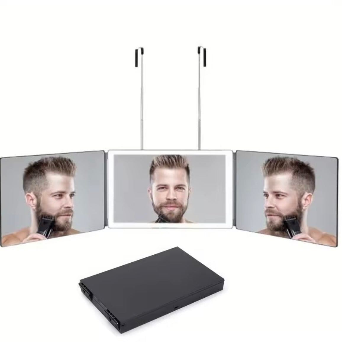 Tragbarer 3 fach klappbarer Schminkspiegel