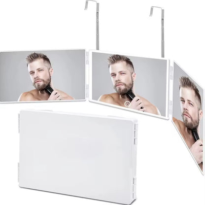 Tragbarer 3 fach klappbarer Schminkspiegel