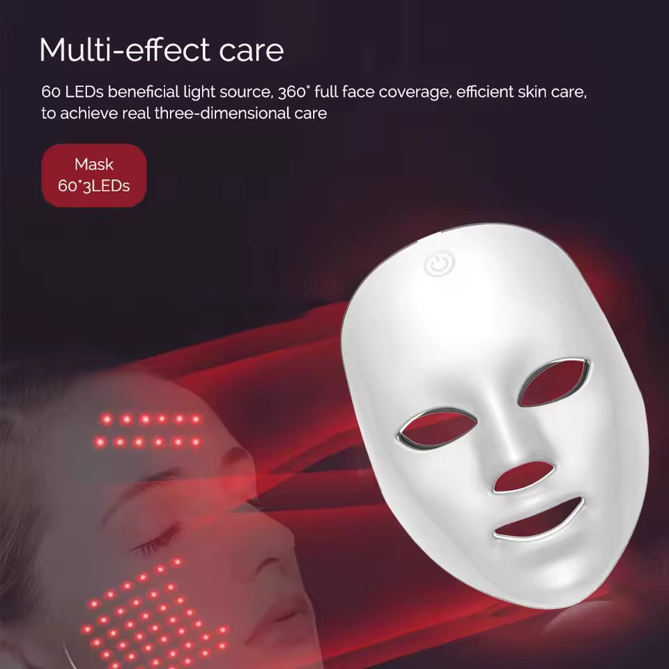 Wiederaufladbare Rot Licht LED Gesichtsmaske