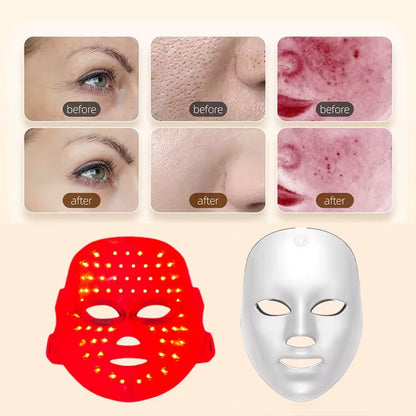 Wiederaufladbare Rot Licht LED Gesichtsmaske