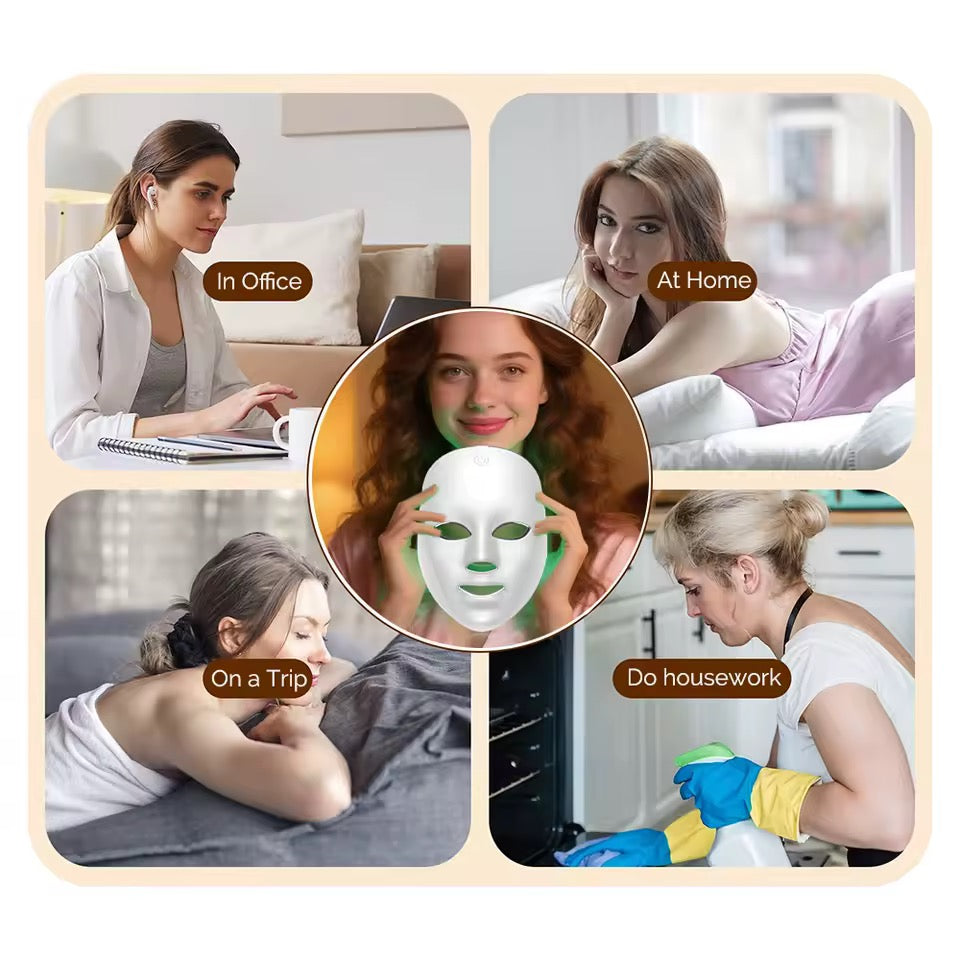 Wiederaufladbare Rot Licht LED Gesichtsmaske