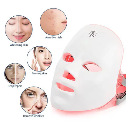 Wiederaufladbare Rot Licht LED Gesichtsmaske