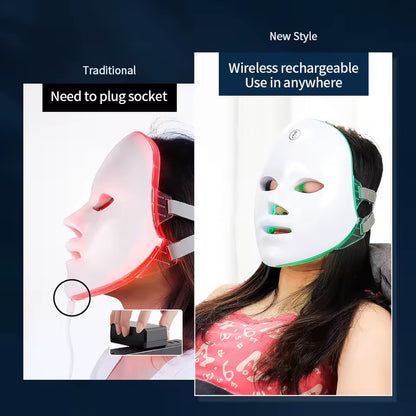 Wiederaufladbare Rot Licht LED Gesichtsmaske