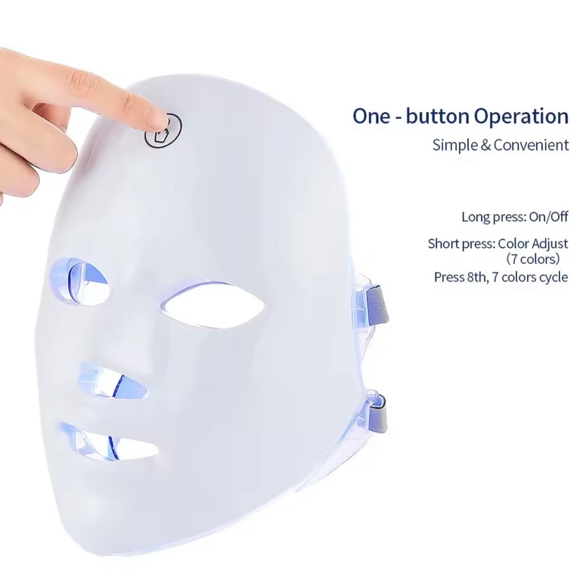 Wiederaufladbare Rot Licht LED Gesichtsmaske