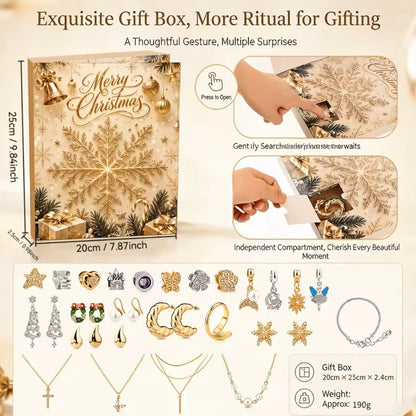 Metallperlen Armband Set Adventskalender