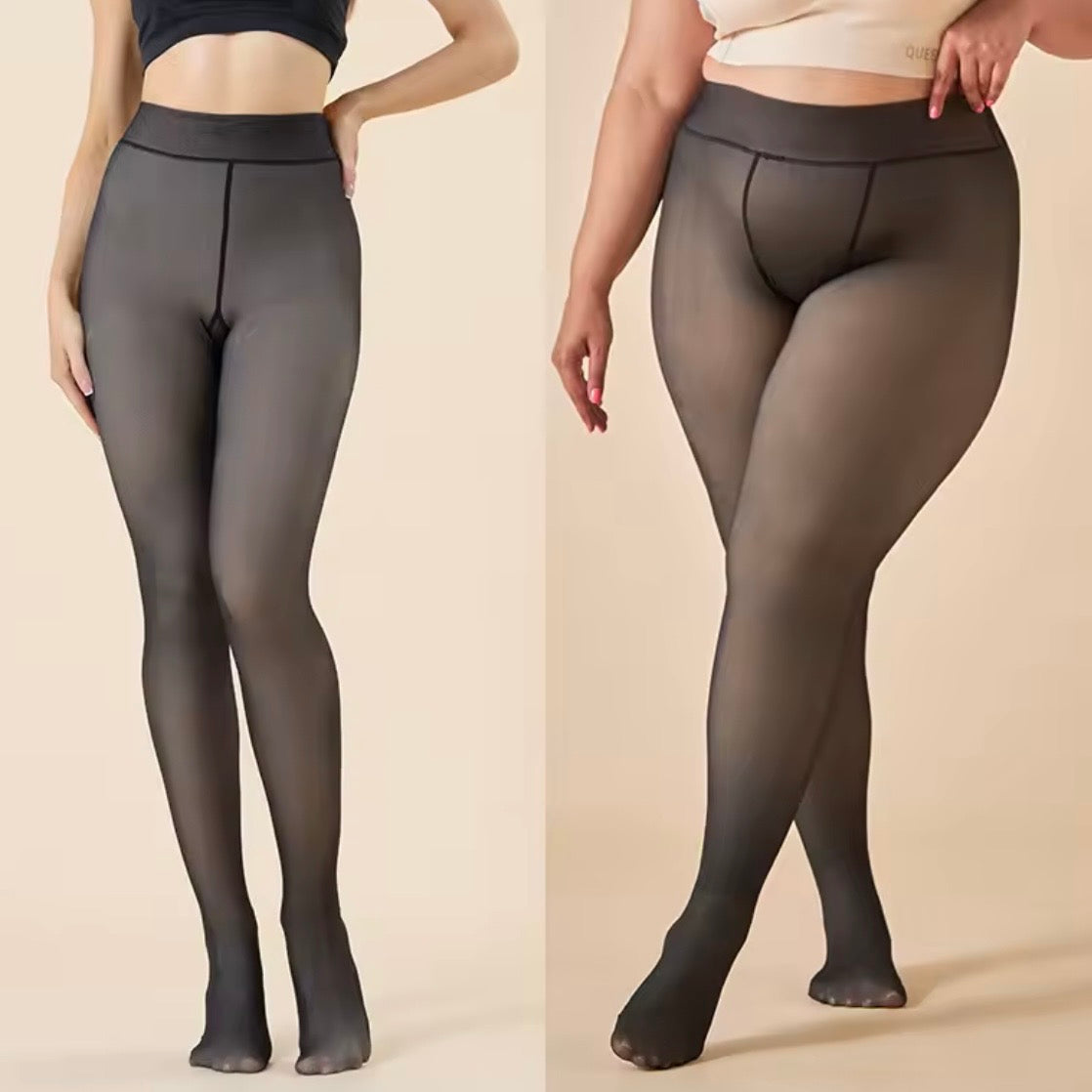 Fleece Thermostrümpfe für Damen