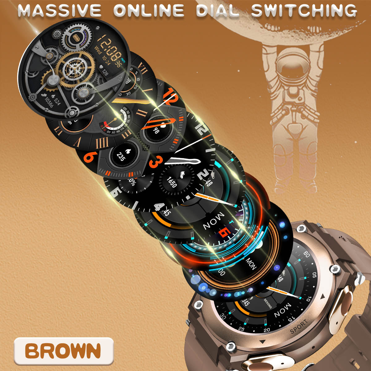 Smart Watch mit integrierten Kopfhörer