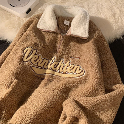 Vintage Plüsch Hoodie