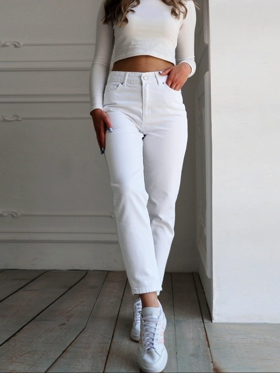 Damen Jeans Weiss