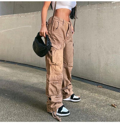 Vintage Cargo Pants  Baggy Jeans Frauen
